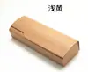 No. 15 Cajas de gafas rectangulares con tapa de espejo imitación madera anti-presión para uso comercial, lentes planas, venta al por mayor directa de fábrica