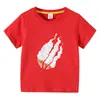 Ropa infantil transfronteriza 2023, camiseta de manga corta de verano para niños, camiseta de dibujos animados para niños y niñas, camiseta de media manga para bebé, top de moda