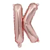 Decoração de Aniversário Casamento Versão Americana Balões de Filme de Alumínio com Letras 16 polegadas Letras A-Z Balões de Folha de Alumínio Rose Gold Atacado