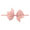 Nueva diadema de lazo para niños transfronteriza, accesorio para el cabello de color sólido, lindo y muy elástico accesorio para el cabello de vacaciones para bebés 5688