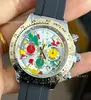 2024 Mais Vendido Rolex Oyster Perpetual Moda Pulseira de Silicone Relógio de Quartzo para Homens e Mulheres, Fabricante de Comércio Exterior Transfronteiriço Atacado