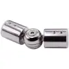 Acero Inoxidable 304 Conector de Tubería Redonda de 25 mm Accesorios de Ferretería para Fijación de Vidrio en Baño Base de Brida Abrazadera de Esquina