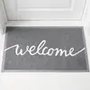 Tapete para Porta de Entrada Olá 45*75cm Espessura 10mm Laço de Seda PVC Antiderrapante Tapete Capacho para Hall de Entrada