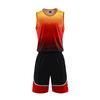 Traje de baloncesto deportivo para exteriores con estampado de color degradado, transpirable y seco, novedad de verano de 2021, con impresión de soporte para niños