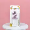 Vela digital transfronteriza con forma de pastel de cumpleaños, color dorado, Tuhao, color caramelo, corona de mariposa, vela digital