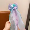 Presilha de Cabelo com Laço de Fita Super Fada Infantil Menina Princesa Sereia Adorno de Cabeça Traseiro Acessórios de Cabelo para Menininha Bebê