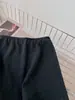 Seda de Morera + Cachemira Elegante Capas Cintura Elástica Abertura Aspecto Adelgazante Falda Recta Falda de Lana para Mujer