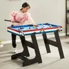 Mesa de futbolín para entretenimiento en casa 4 en 1 mesa multiusos de futbolín/billar/hockey sobre hielo/tenis de mesa