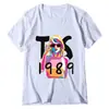 Camiseta europea y americana transfronteriza de Amazon Tylor Ers r 0 Ccert r Crewc Camiseta de manga corta europea y americana para hombre y mujer