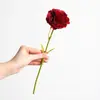 Ramo de flores artificiales de seda de clavel para el Día del Maestro, regalos para el Día de la Madre, decoración de bodas y flores artificiales decorativas