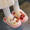Pantuflas de algodón para niños con diseño de cachorro, colección invierno 2026, para niños, uso en interiores, para niños y niñas mayores, pantuflas afelpadas