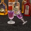 Miniatura Mini Modelo Copa de Vino Artificial Resina Micro Paisaje Pequeña Decoración Adornos Juguetes DIY