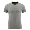 Roupa esportiva de manga curta para homens, verão, grupo, maratona, fitness feminino, secagem rápida, camiseta, conjunto de roupas, roupas para corrida noturna, treino casual