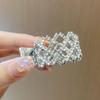 Metal Brillo Hueco Rejilla Cola de Caballo Alta Hierro Agarre de Cuentas Cuentas Agarre para el Cabello Pinza para el Cabello Accesorios para el Cabello Pinza para el Cabello Yiwu Mujeres