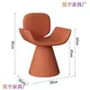 Banquinho de Maquiagem Giratório para Quarto de Menina Cadeira de Toucador de Luxo Leve Celebridade da Internet Salão de Beleza Loja de Unhas Cadeira de Mesa de Jantar com Encosto