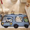 Tapete de Entrada Lindo con Tema de Mascotas, Felpudo Divertido y Personalizable para el Hogar, Tapete para Pies que Raspa la Suciedad y Resistente al Desgaste