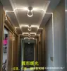 Luz LED para repisa de ventana, giratoria 360 grados, de montaje superficial, empotrada, para pasillo, pasillo, decoración de pared exterior, luz lineal de pared para lavado de muros de paisaje