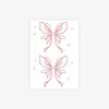 Pegatinas de Tatuaje de Mariposa Populares de Estilo Ins de Alta Gama Minimalistas Frescas y Románticas Transfronterizas