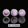 Joyería Jingdian cristal natural aguamarina tesoro gato de la suerte forma ovalada aleación caja mágica accesorios de joyería venta al por mayor