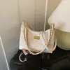 Bolsa de Ombro Transversal Tendência com Corrente para Mulheres 2026 Nova Moda Versátil Bolsa de Ombro Elegante para o Dia a Dia
