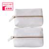 Bolsa de almacenamiento de lavado sencilla con logotipo imprimible de fábrica, bolsa organizadora portátil impermeable cuadrada, bolsa de cosméticos de viaje de PU