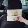 Caja de pañuelos para coche linda caricatura caja de papel para coche caja de reposabrazos para coche caja de papel colgante bolsa para pañuelos para coche