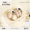 Caja de Almacenamiento para Huevos de Maquillaje Beauty Estante Giratorio de Pared Separador de Esponjas de Maquillaje Caja Ajustada Sin Perforaciones Caja para Cushion de Aire Estante Transpirable Y