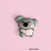 Set de Animales de Dibujos Animados Brillantes para Bricolaje Conejo Koala Accesorios de Resina Imanes para Refrigerador Llaveros Crocs Mayoreo