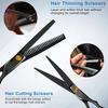 Tijeras de peluquero profesionales de 6 pulgadas, cortador de dientes planos, juego de peluquería para adultos y niños