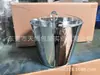 Fuente de suministro transfronteriza cubo de hielo de hojalata cubo de hielo portátil Corona cubo de hielo de hierro galvanizado 10L cubo de hojalata cubo de hielo para cerveza