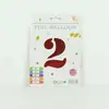 Venta al por mayor estilo INS comercio electrónico transfronterizo 16 pulgadas Exquisitamente empaquetado digital empaque individual de tarjeta de papel globos de papel de aluminio, versión delgada americana