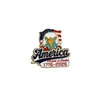 2026 Nuevo Broche Metálico de Dibujos Animados Forma de Aniversario Americano Insignia de Personalidad Creativa Accesorio Decorativo Versátil Transfronterizo