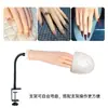 Modelo de Mano para Práctica de Uñas Artificiales, Modelo de Mano de Silicona con Dedos Flexibles, Modelo de Mano Falsa para Usar en Práctica de Uñas