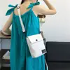 Bolsa para teléfono móvil de mujer, bolso pequeño cruzado, bolso mini de lona simple, bolso de hombro vertical versátil de moda, monedero para llaves y monedas