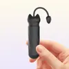 Lindo Vibrador Femenino con Forma de Gato con 10 Ajustes de Vibración Ajustables, Mini Huevo Vibrador Roscado de Silicona Completa Juguete Sexual