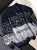 Cardigan de Tricô Jacquard Fair Isle com Zíper Estilo Coreano Novo Outono/Inverno 2026 para Mulheres, Gola Redonda, Suéter Quente e Versátil