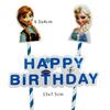 Xuebao Frozen Cake Ornamentos Decorativos Aisha Aisha Belle Princess Girls Birthday Baking Sobremesa Acessórios