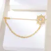 Broche de Moda Estilo Coreano para Hombre Broche Vintage Broche Unisex Pequeño Inserto para Traje Joyería Pin de una Palabra Ramillete