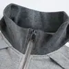 Ropa para Hombre Northbound 2026 Otoño Nuevo Parche de Retazos Cuello Alto Chaqueta de Trabajo Patrón de Gofre para Hombre Abrigo Top para Pareja
