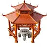 Fábrica de Origem Pavilhão Hexagonal Chinês Estilo Antigo para Projetos de Pátio de Pousada e Jardim, Feito Sob Medida com Garantia de Dez Anos, Pode Ser Instalado