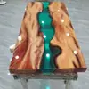 Mesa de resina epóxi mesa rio mesa de chá suporte de chá placa de madeira maciça achado de pechincha comprimento 1,3 metros largura 60CM liquidação desconto usado