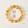 [Ruyi Rico] Pulseira de Cristal Amarelo Citrino Natural Torre Design Original Ágata Vermelha Cordão de Mão Presente para Mulheres