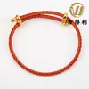 Pulsera Ajustable de Cable de Acero 3mm Hebilla de Figura de Ocho Pulsera de Cable de Acero con Cuentas de Transferencia y Pulsera de Cuerda Roja Pixiu