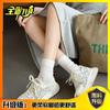 Zapatos Gruesos Transpirables Versátiles de Malla Estilo Forrest Gump para Mujer 2025 Primavera y Verano Más Vendidos con Bloques de Color Zapatos Deportivos y Casuales Gruesos para Mujer