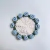 Porta-copos de Buquê de Rosas Artesanal Acabado Copo de Crochê de Lã em Buquê de Mão Porta-copos de Flor Tecida Presente Criativo