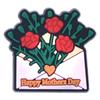 Dibujo Animado Transfronterizo del Día de la Madre Pequeños Accesorios Planos Parche Suave de PVC Funda para Teléfono Móvil Accesorios para el Cabello Accesorios de Joyería DIY