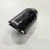 Directo de fábrica satinado Nuevo silenciador de borde recto rizado fibra de carbono tubo de escape de coche modificado garganta de cola