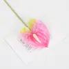 Flores Artificiales de Anthurium y Palma Fuego Impresas en 3D para Boda, Decoración Floral para Hogar y Hotel, Materiales para Arreglo de Pasillo de Flores Falsas