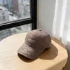 Gorra de Béisbol Lavada de Algodón Estilo Americano para Mujer, Protección Solar para Exteriores, Visera Curva, Letras Bordadas, Versátil Casual Nuevo Estilo