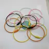 Cable de acero pintado con grillete giratorio llavero llavero hebilla para etiqueta de equipaje alambre de acero
